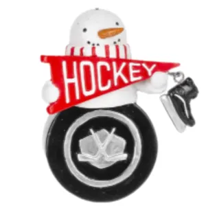 Hockey Snowman Ornament